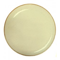 Prato 21,4cm Sobremesa Cerâmica Corona Caoba Bege